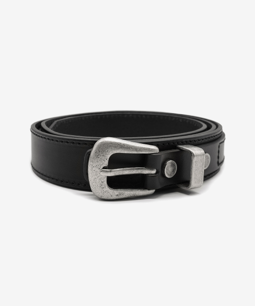 MINLMAL WESTERN BELT BLACK
