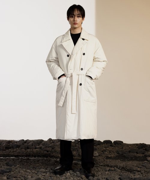 DOUDLE DOWN COAT CREAM