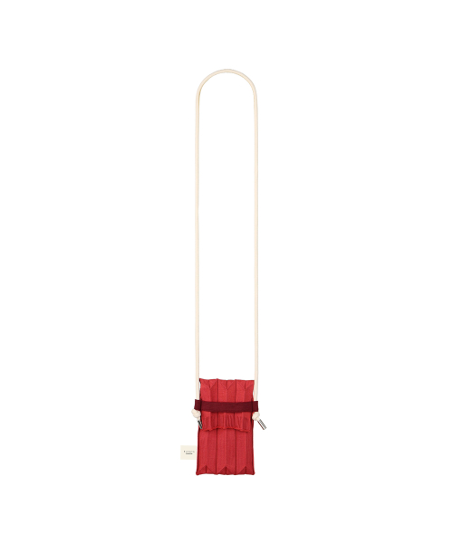 Knit Pleats Nano Bag Flamingo