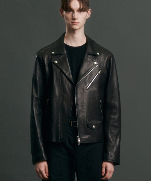 (premium) Lambskin vegetable 100 rider jacket