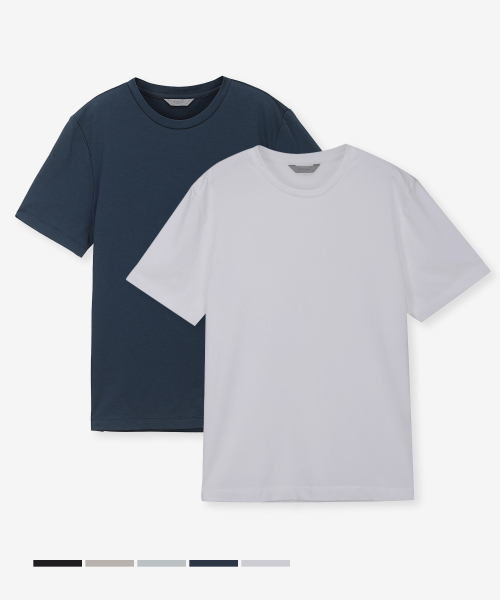 [2PACK][Supima]Aerocool Short Sleeve T-shirt - 6color