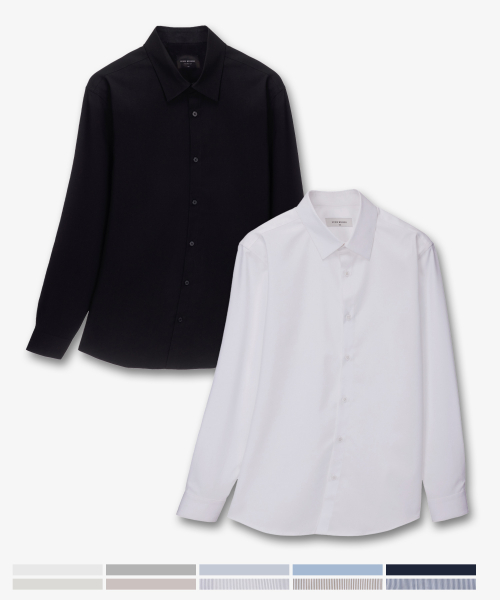 [SET][EasyCare] Spandex Dress Shirt - 10color