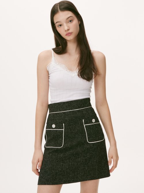 JEN TWEED SK [BLACK]