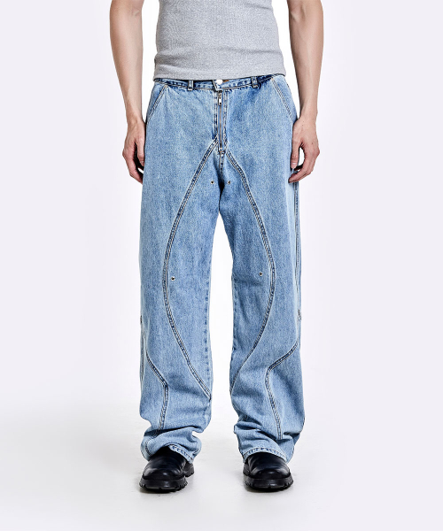 Tunnel Lining trouser (Denim) - Light Blue