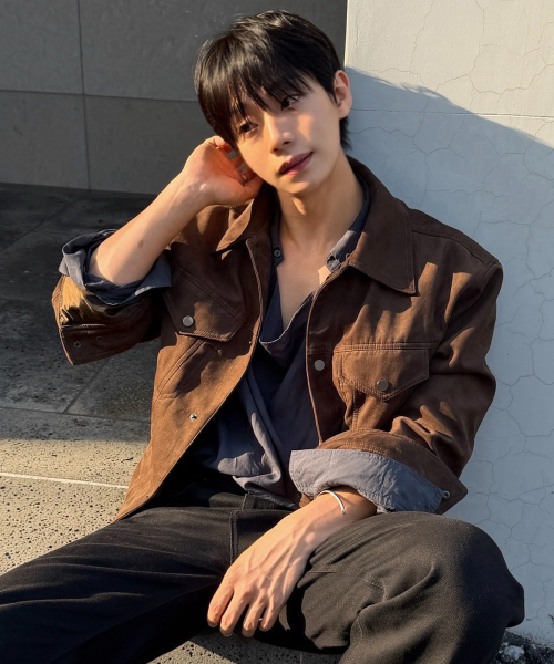 [ON]Suede Semi-Overfit Trucker - 2color