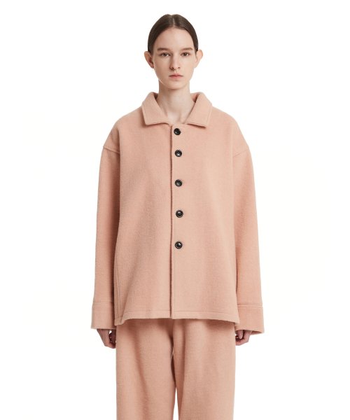 Wool Shirts Jacket_Pink