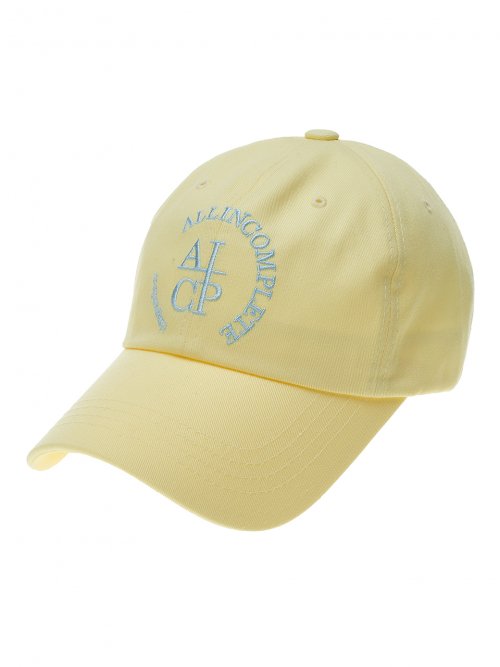Round Logo Ball Cap (Lemon)