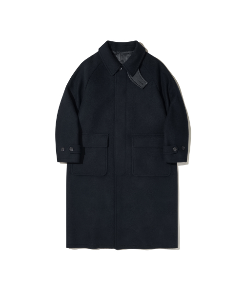 Heated Wool Balmacaan Wool Coat
