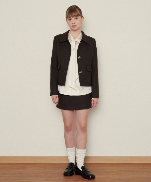 Kaya Skirt_Dark Brown