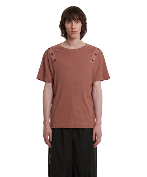 Button T-Shirt_Pink