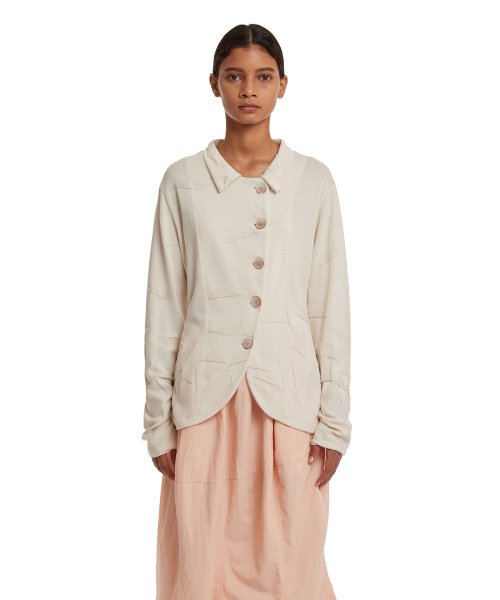 Blazer Cardigan_Ivory