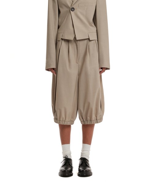 Ballooned Short_Beige