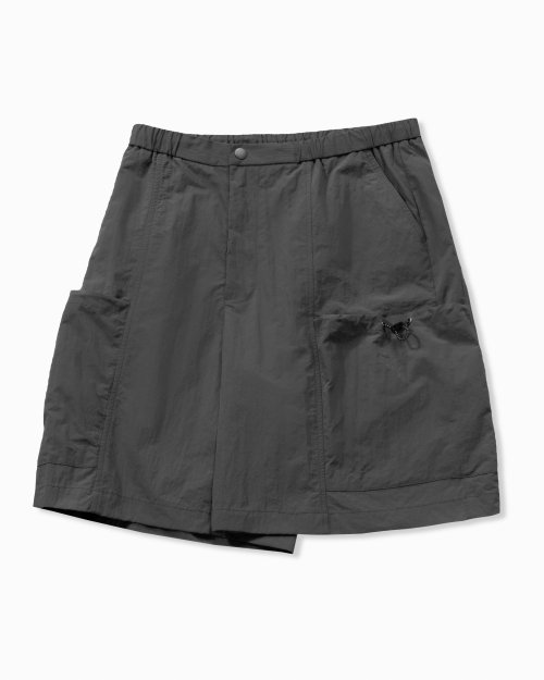 SIDE POCKET HALF PANTS_DARK GRAY