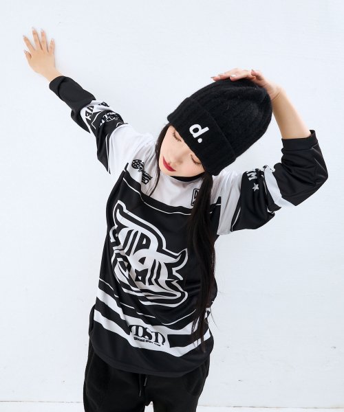 OLD SHCOOL SYMBOL MESH LONG SLEEVE BLACK