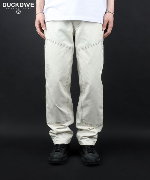 STITCH CARPENTER PANTS IVORY