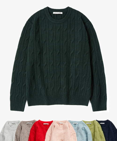 CABLE ROUND KNIT