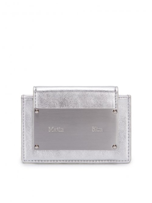 ACCORDION WALLET IN SILVER