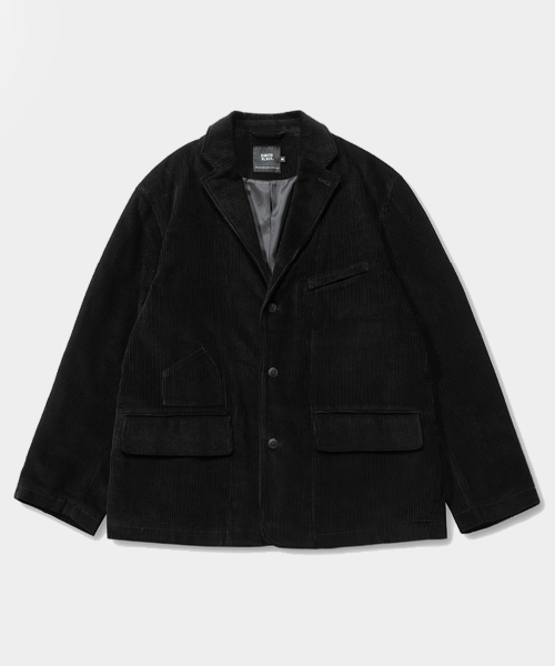 CORDUROY FATIGUE JACKET_BLACK