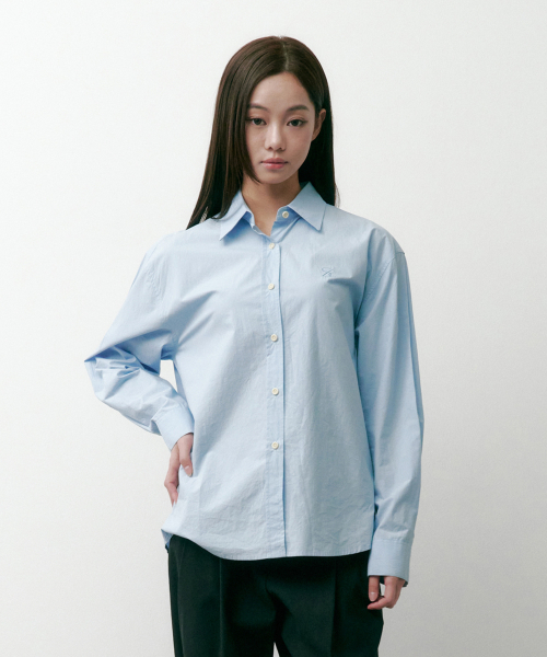 SAC 로고 베이직 셔츠 스카이블루 4W2237301
