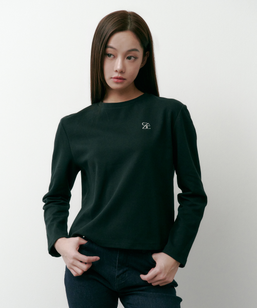 SAC 로고 롱슬리브 실켓 티셔츠 블랙 4W2231301