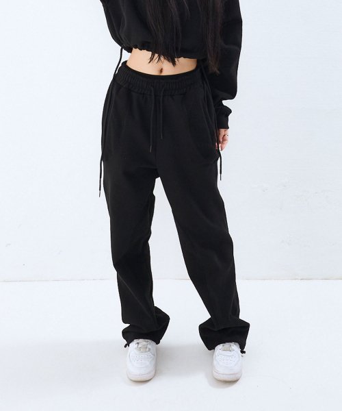 REVERSE BLOCK SWEAT PANTS BLACK