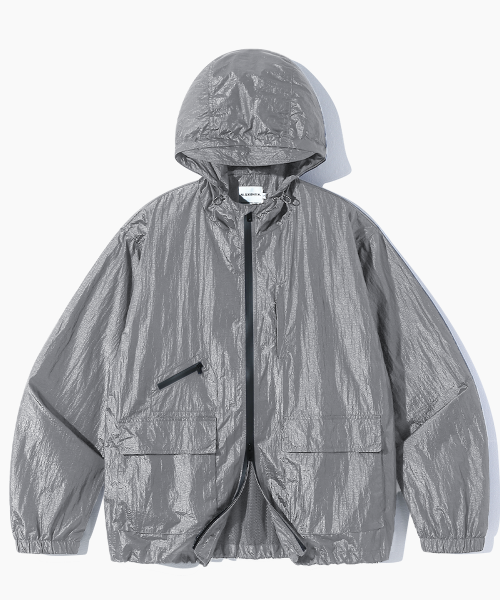 ASI 2WAY NYLON METAL WINDBREAKER_METAL GRAY