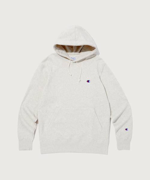 베이직 C로고 후드 티셔츠 Cream
