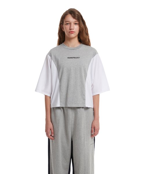 Colorblocked T-Shirt_Grey