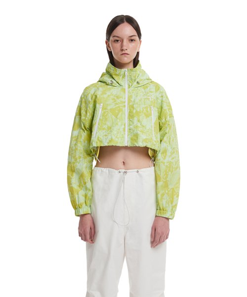 Tie-dye Cropped Jacket_Green