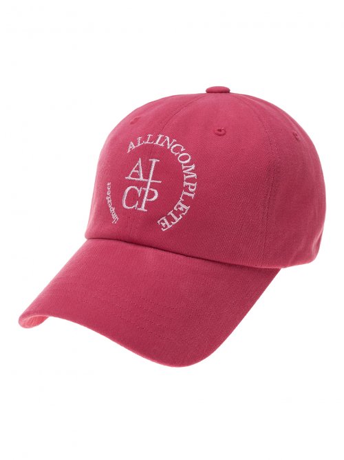 Round Logo Ball Cap (Strawberry)