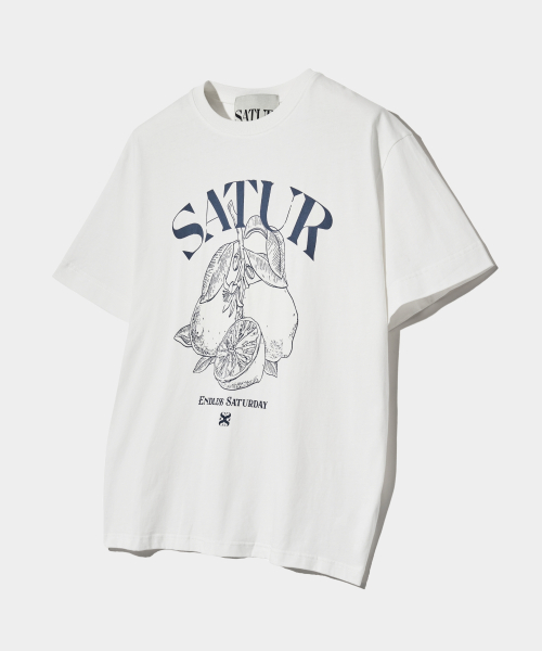 Capri Citron Drawing Summer Graphic T-Shirt Resort Ivory