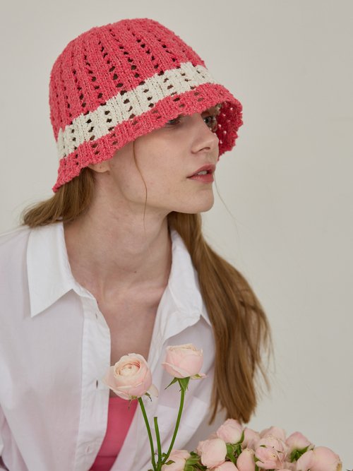 Cotton Candy Bucket Hat (Magenta)