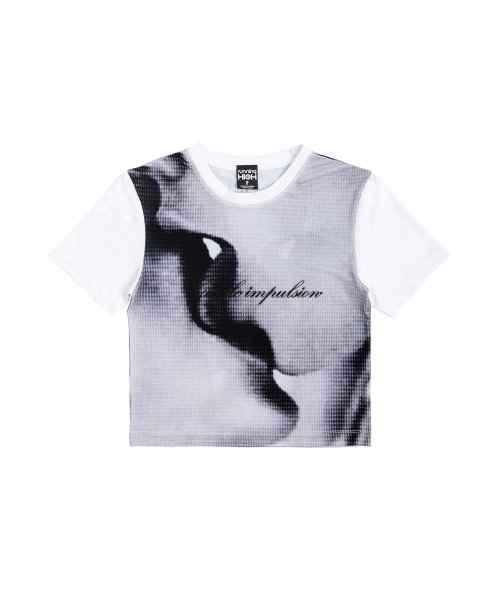 GENTLE IMPULSION SLIM CROP TOP [WHITE]