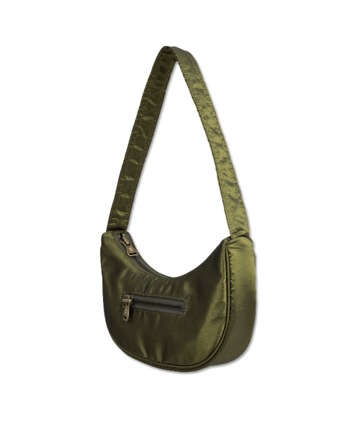 ZIPPER POINT MINI HOBO BAG [LIME]