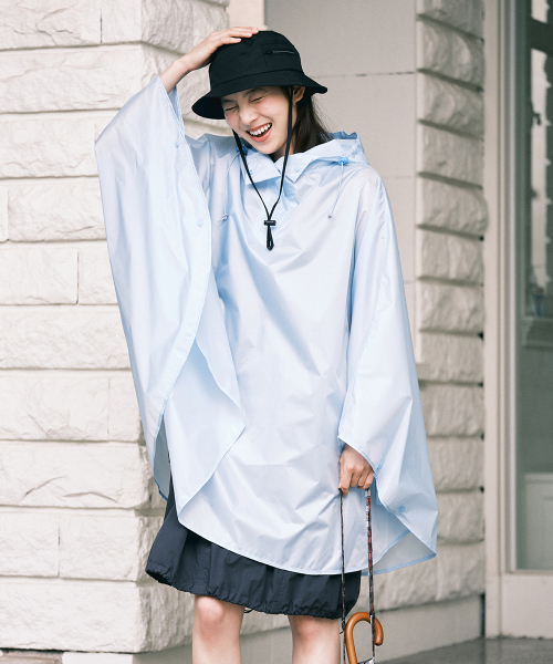PACKABLE RAIN PONCHO - 5color