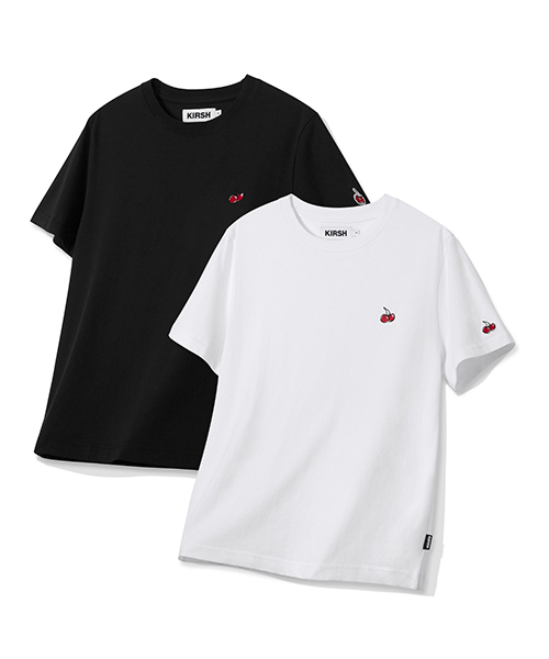 SMALL CHERRY STANDARD T-SHIRT 2PACK [WHITE / BLACK]