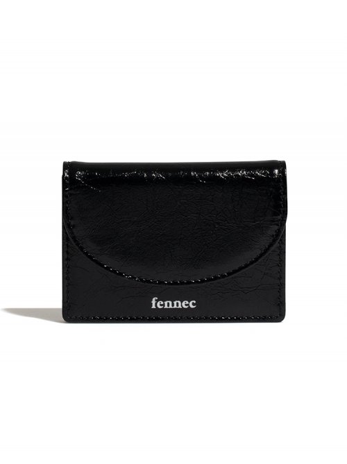 CRINKLE HALFMOON ACCORDION POCKET - BLACK