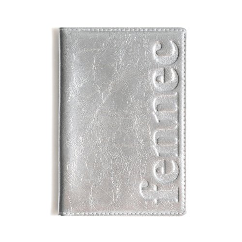 CRINKLE PASSPORT CASE - SILVER