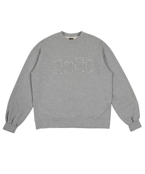 FRINGE LOGO SWEAT SHIRT [GREY]