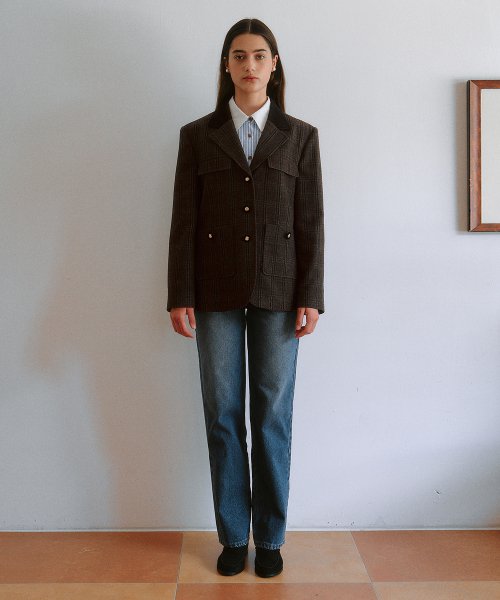 CARPENTER DENIM PANTS BLUE