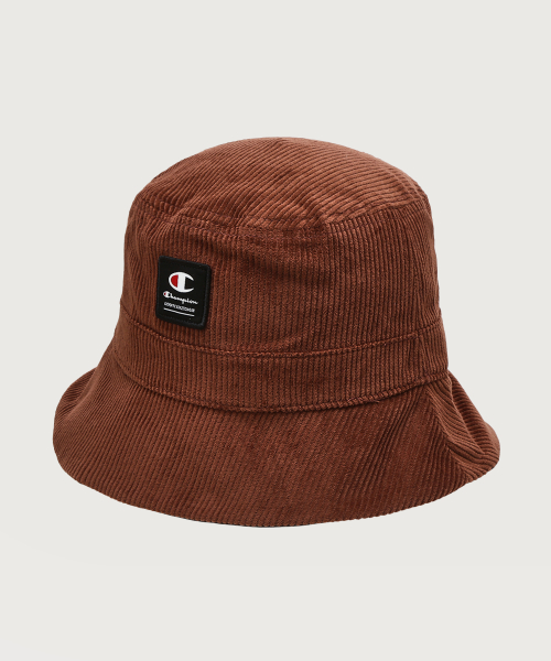 라벨 패치 코듀로이 버킷햇 Normal Brown