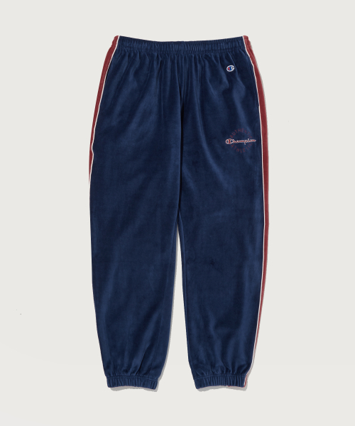 스크립트 로고 벨루어 조거 팬츠 Normal Navy