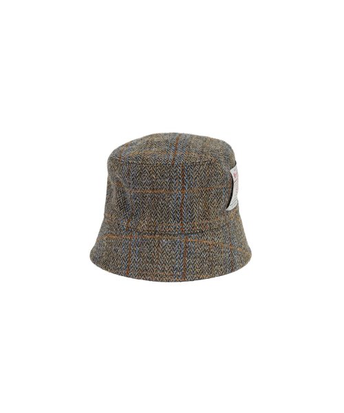 Harris Tweed Bucket Hat, Brown