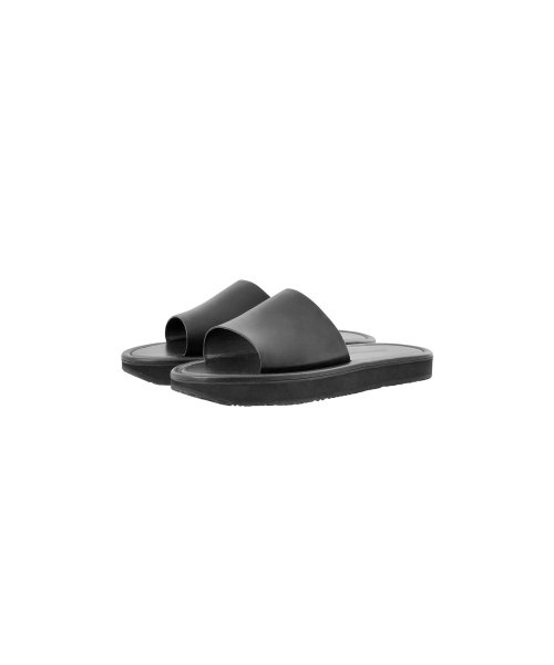 Leather Slide, Black