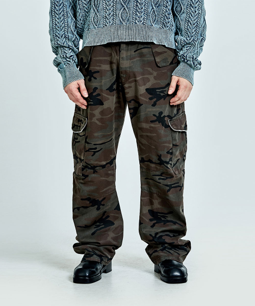 Banding cargo pants - camo