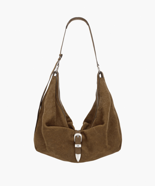 BELTED HOBO_chestnut nubuck