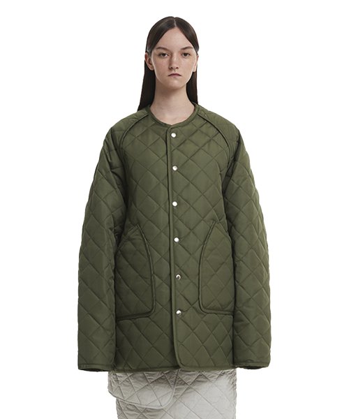 Khaki Quilted Jacket
