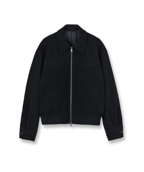 Moleskin Western Jacket, Black