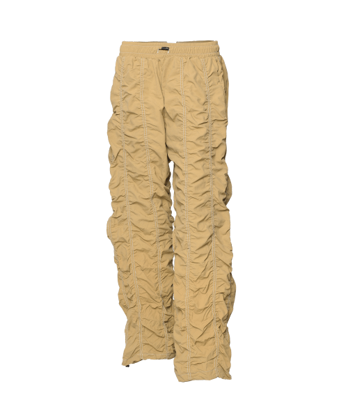 WAVE PUCKERING PANTS CAMEL