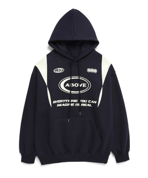 ABOVE LOGO HOODIE NAVY